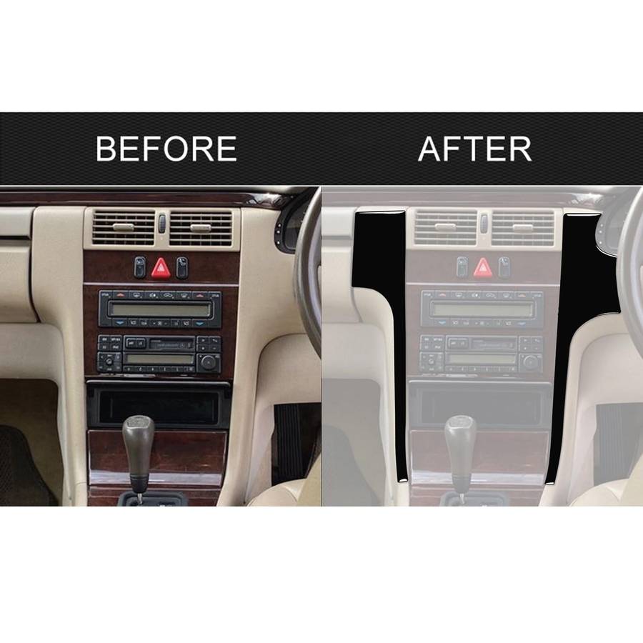 For Mercedes-Benz E-Class W210 1996-2002 Car Center Console Side Decorative Sticker, Right Drive