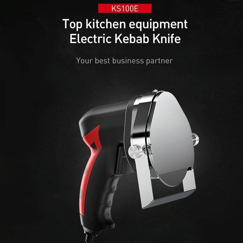 Portable Meat Slicer Electric Meat Cutter Turkish Barbecue Slicer, EU Plug