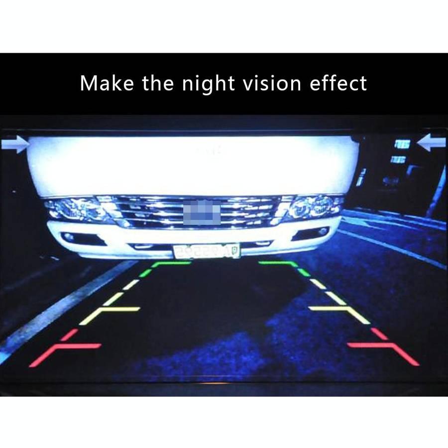656492 Effective Pixel HD Waterproof 4 LED Night Vision Wide Angle Car Rear View Backup Reverse C...
