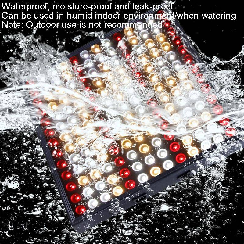 Large 169 LEDs Quantum Plant Growth Lighting Outdoor Full Spectrum Planting Lamp(UK Plug)
