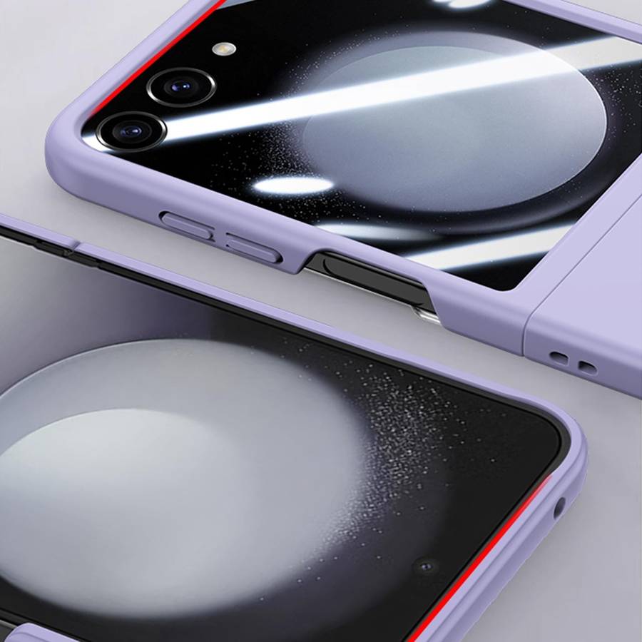 For Samsung Galaxy Z Flip5 Integrated PC Skin Feel Shockproof Phone Case(Mint Green)