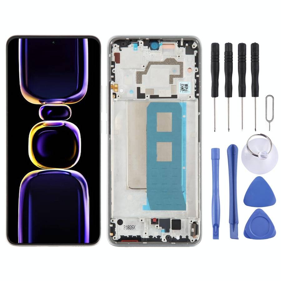 For Xiaomi Redmi K60 Pro Original OLED Material LCD Screen Digitizer Full Assembly with Frame (Si...