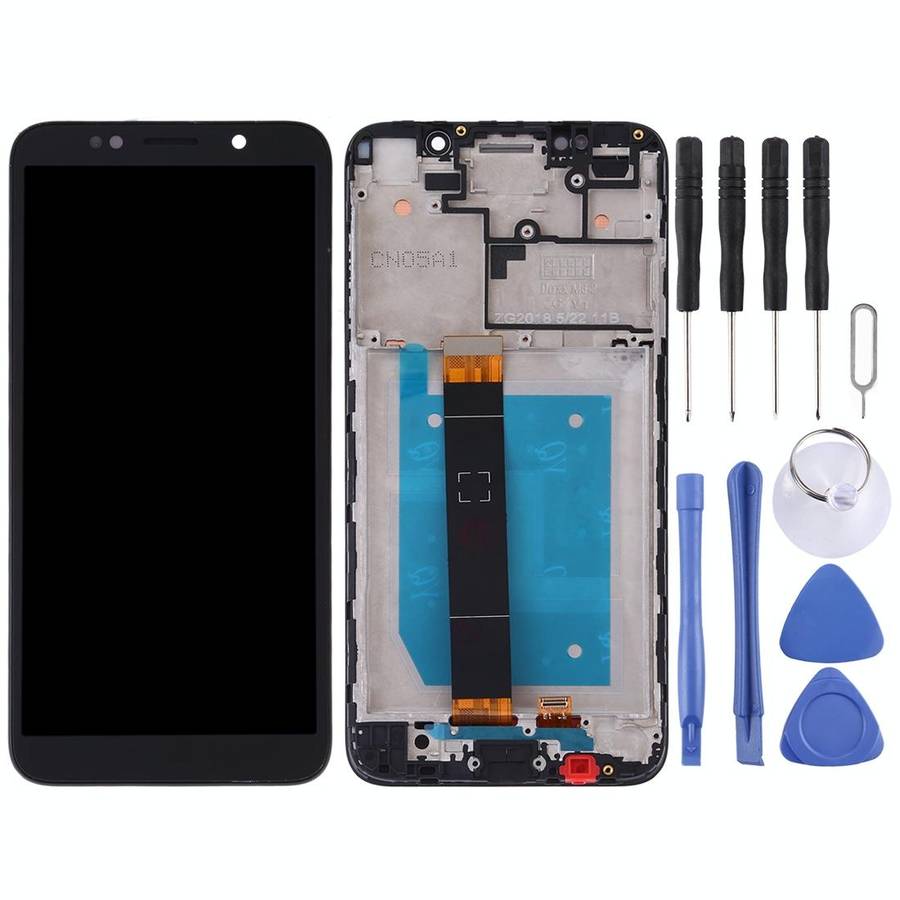 OEM LCD Screen for Huawei Y5 Prime (2018) Digitizer Full Assembly with Frame (Black)