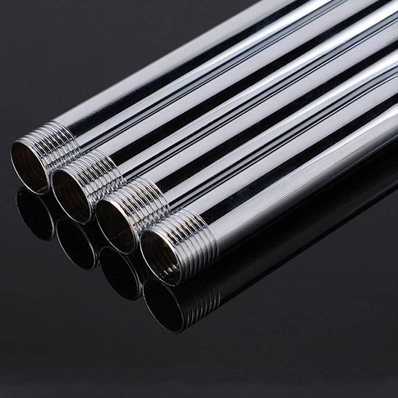 Top Spray Rod Shower Tube Stainless Steel Shower Outlet Pipe Elbow, Size: 39cm