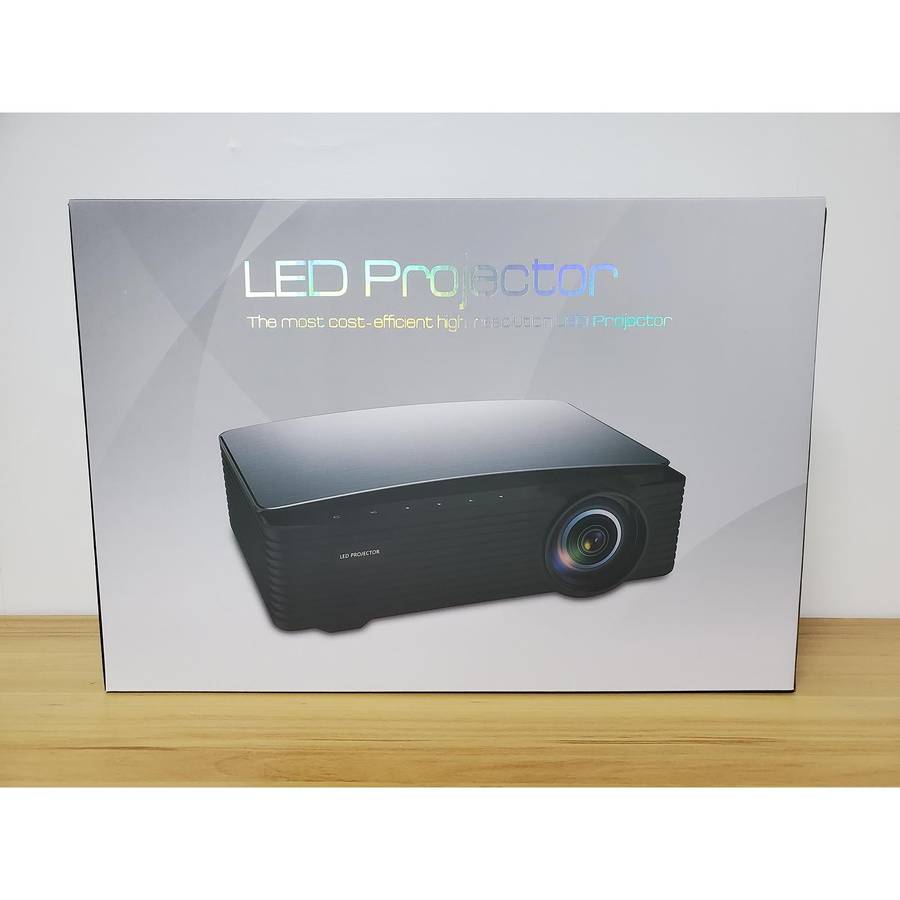 YG670 1920x1080 3000 Lumens Portable Home Theater LED HD Digital Projector, Android Version(Black)