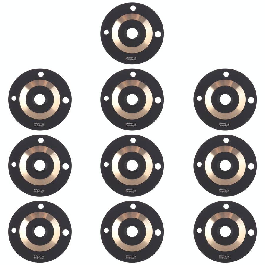 10 PCS Back Camera Lens for Realme 11 Pro+ (Gold)