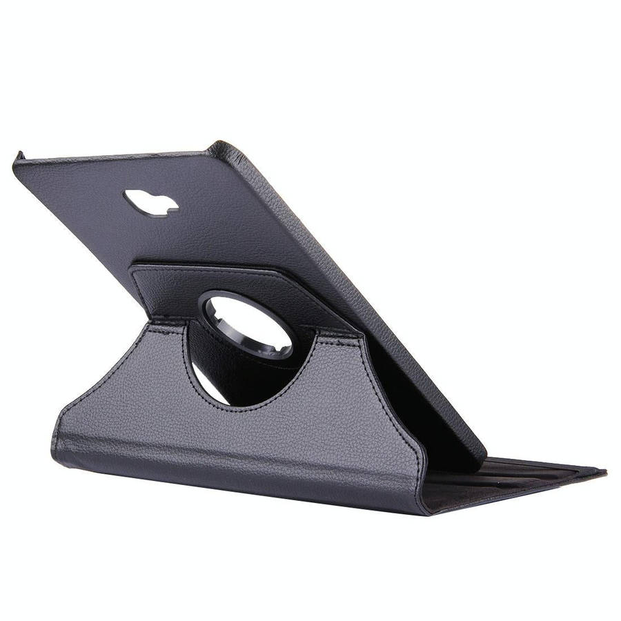 For Galaxy Tab A 10.1 / T580 Litchi Texture Horizontal Flip 360 Degrees Rotation Leather Case wit...