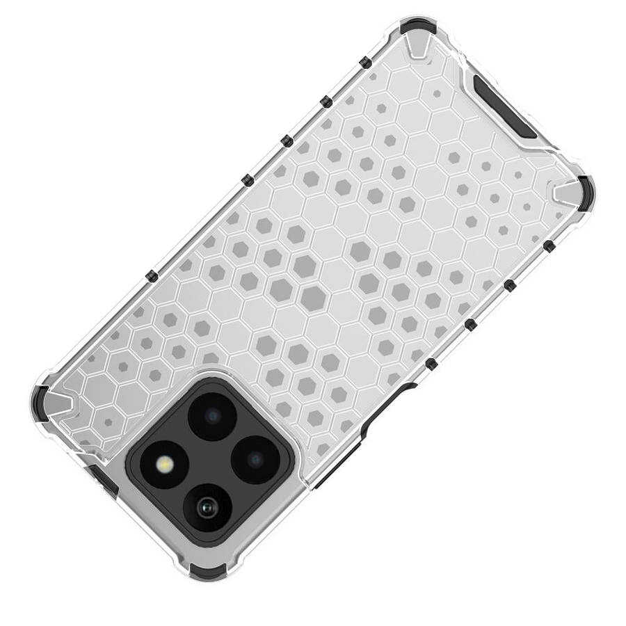 For Honor X6A 4G Shockproof Honeycomb Phone Case(Green)