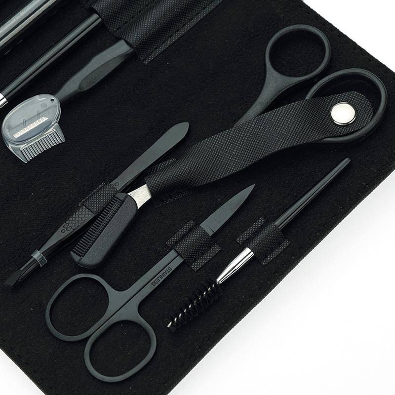 8 PCS/Set Eyebrow Trimming Beauty Tool(Khaki)