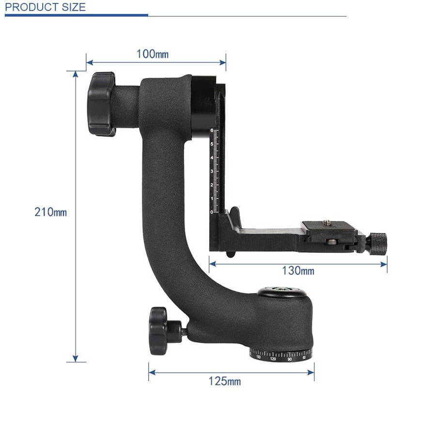 C022 Horizontal 360 Degree Gimbal Tripod Ball Head