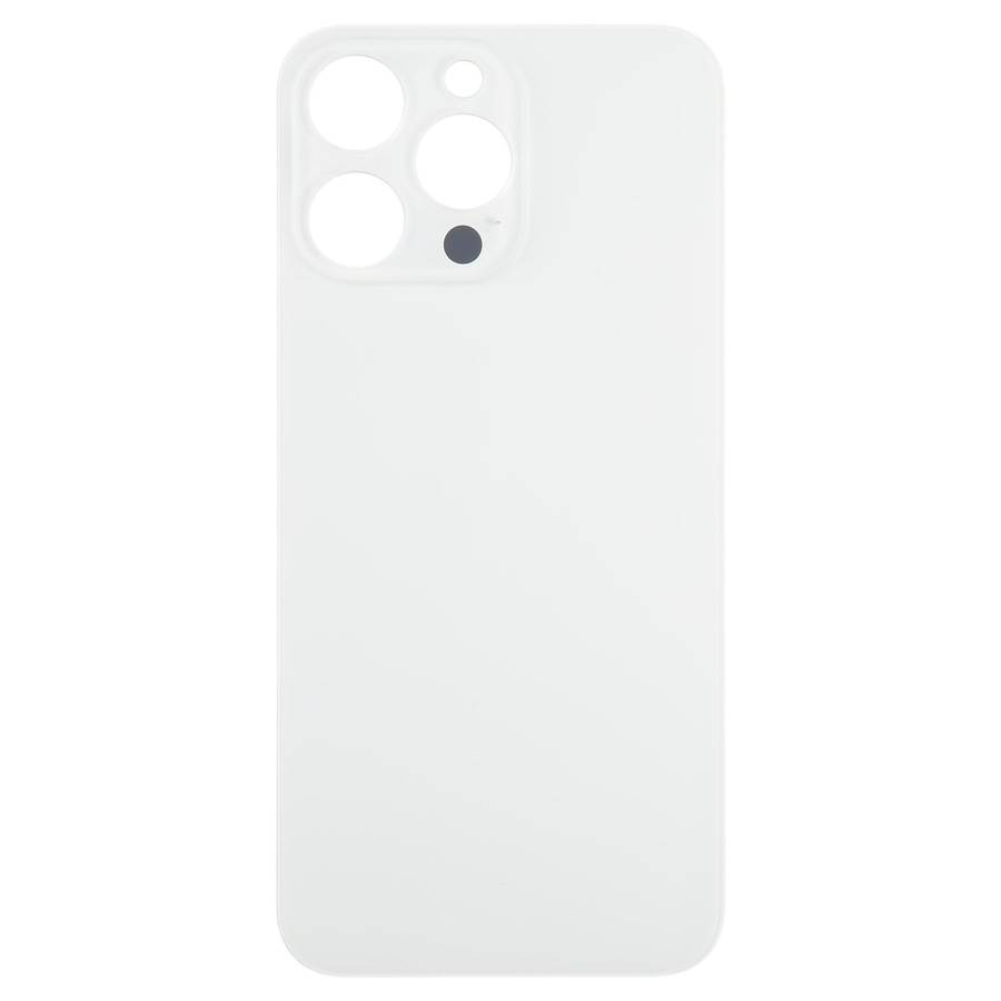For iPhone 15 Pro Max Glass Battery Back Cover(White)