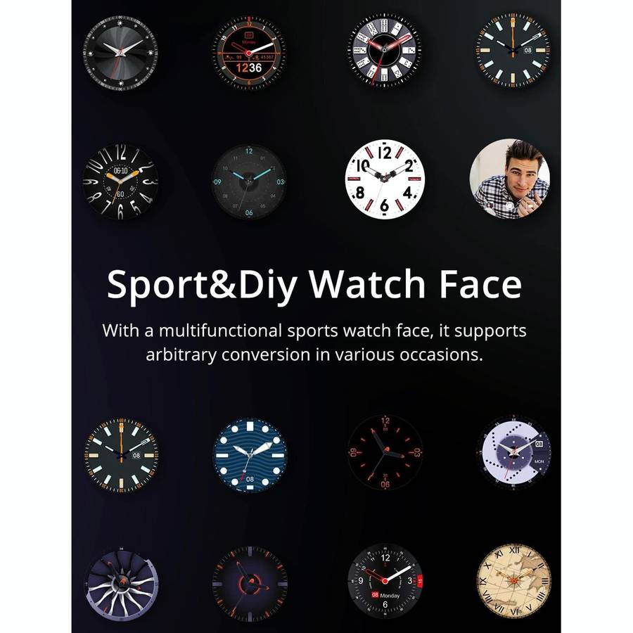 Lokmat ATTACK 1.28 inch TFT LCD Screen Smart Watch, Support Sleep Monitor / Heart Rate Monitor / ...