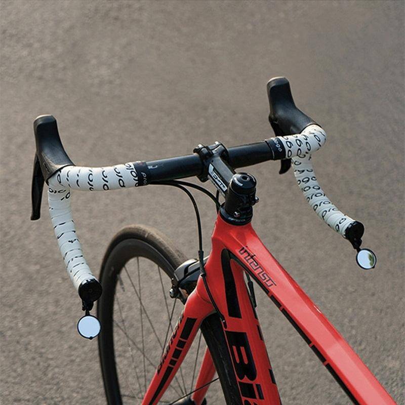 Bicycle Handlebar Folding Rearview Mirror, Color: With Light