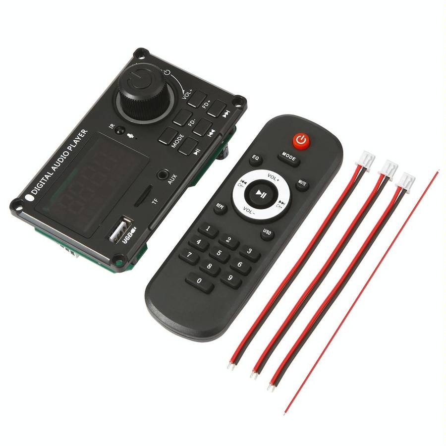 100W 12V TPA3116 Color Screen Power Amplifier Bluetooth Decoder Board With Recording Call(Silicon...