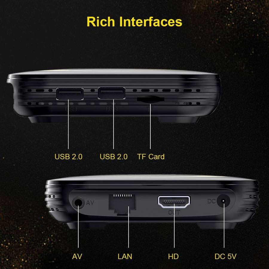 HK1 RBOX-H8S 4K Ultra HD Android 12.0 Smart TV Box with Remote Control, Allwinner H618 Quad-Core,...