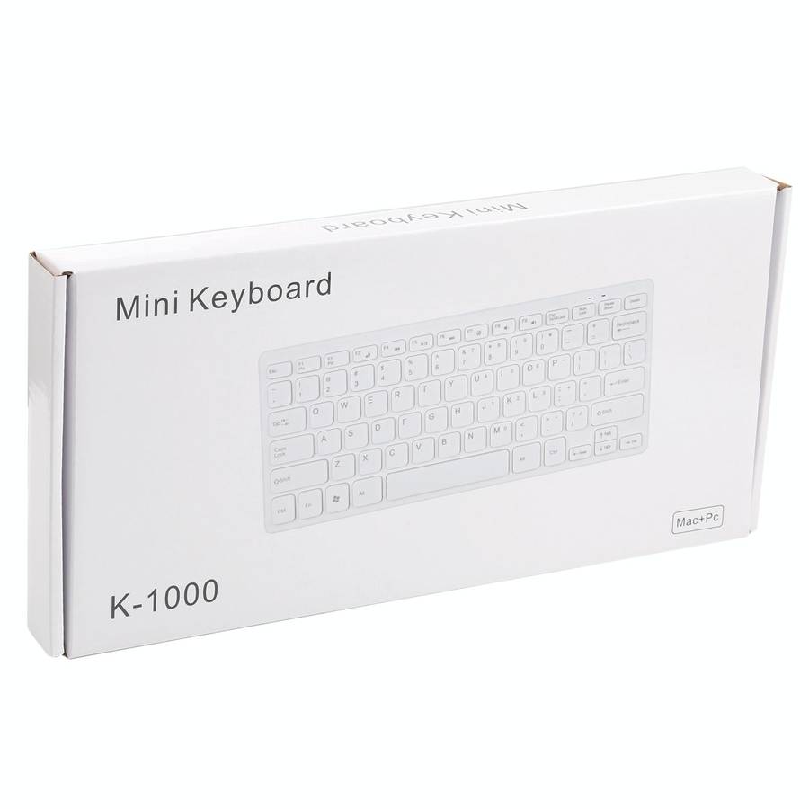 TT-A01 Ultra-thin Design Mini Wired Keyboard, Russian Version (Black)