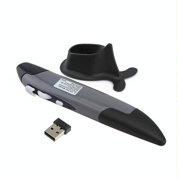 PR-03 2.4G USB Receiver Adjustable 1600 DPI Wireless Optical Pen Mouse for Computer PC Laptop Dra...