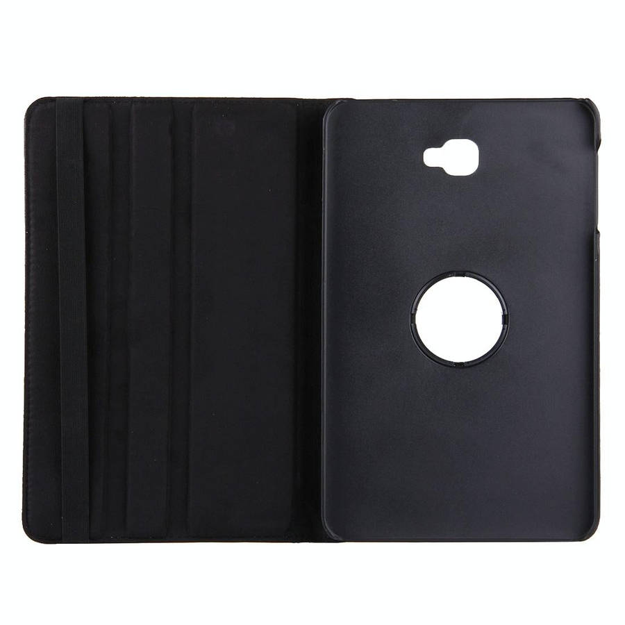 For Galaxy Tab A 10.1 / T580 Litchi Texture Horizontal Flip 360 Degrees Rotation Leather Case wit...