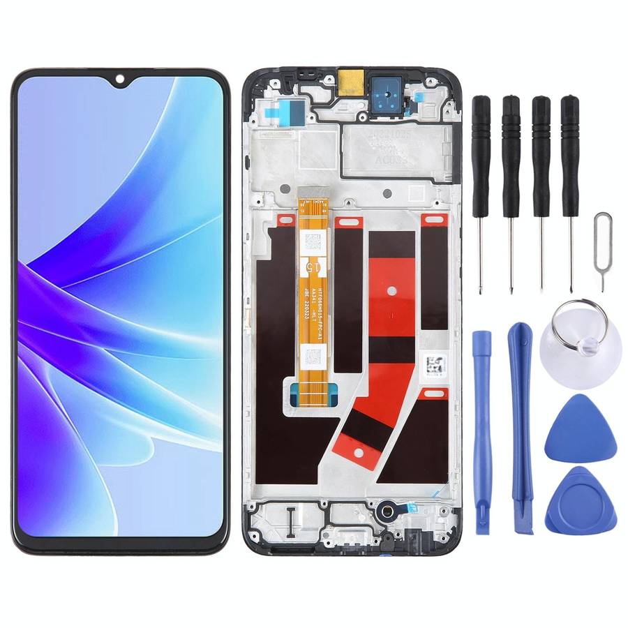 For OPPO A77 4G OEM LCD Screen Digitizer Full Assembly with Frame