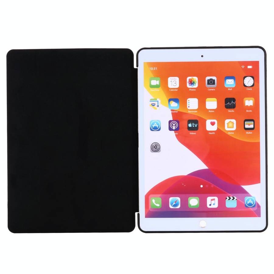 For iPad 10.2 2021 / 2020 / 2019 GEBEI Shockproof Horizontal Flip Leather Case with Three-folding...