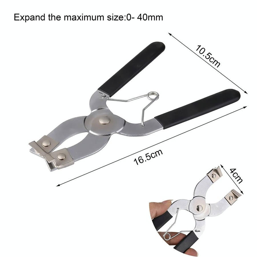 Plier Piston Ring Installer Pliers Expander Installer Remove Tool Car Hand Tools(Black)
