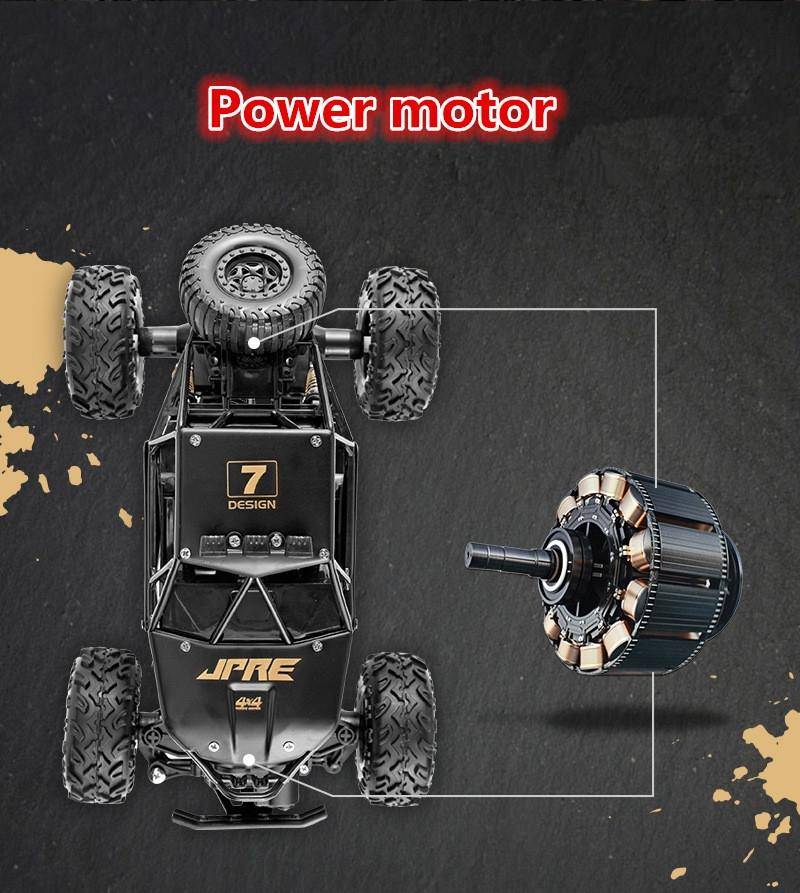 HD6241 1:16 Mountain-climbing Bigfoot Four-wheel Children Remote-controlled Off-road Vehicle Toy(...