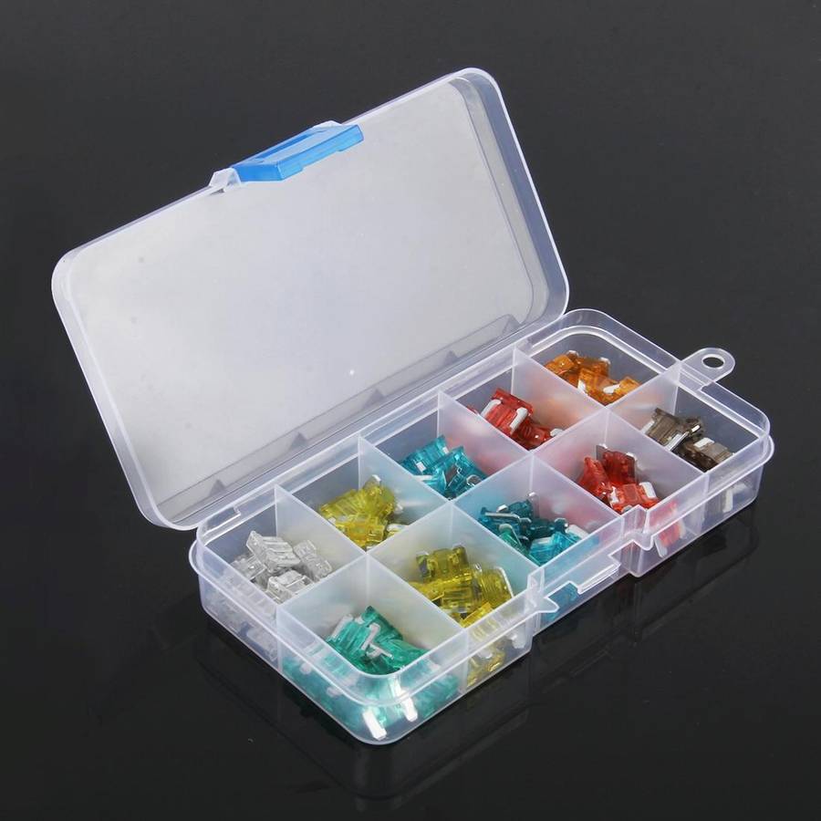 100 PCS 5Amp 7.5Amp 10Amp 15Amp 20Amp 25Amp 30Amp Mini Add-a-circuit Fuse Tap Adapter Blade Fuse ...
