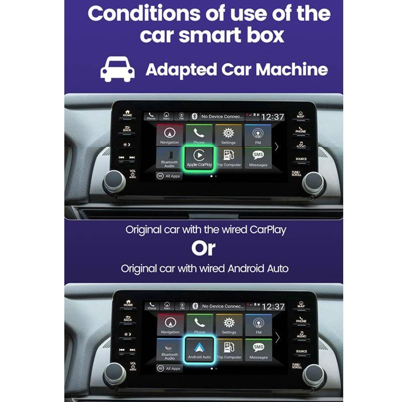 Wired to Wireless Carplay Box Android Auto for Car Interconnection(2Air)