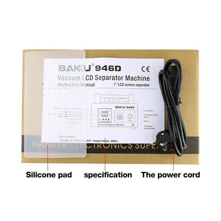 BAKU BK-946D 200W Vacuum LCD Touch Panel Separator Machine, AC 220V