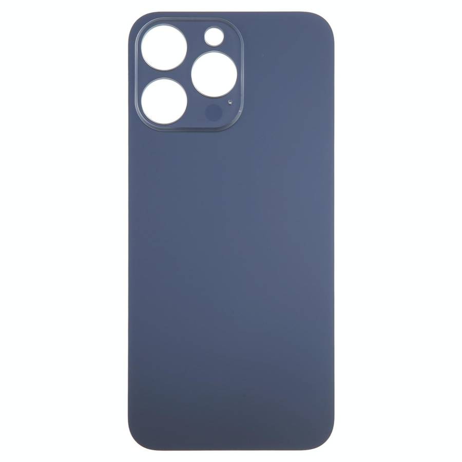 For iPhone 15 Pro Glass Battery Back Cover(Blue)