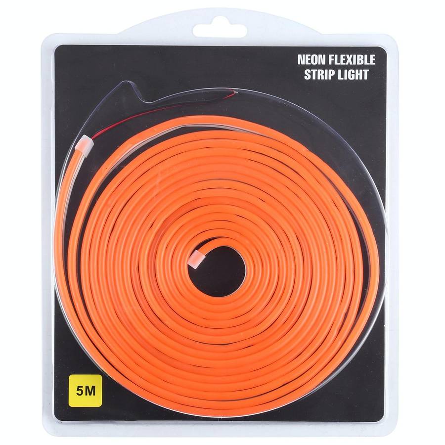 CJ-1206 12V 6A 5m IP65 Waterproof Silicone Neon LED Strip Light(Orange)