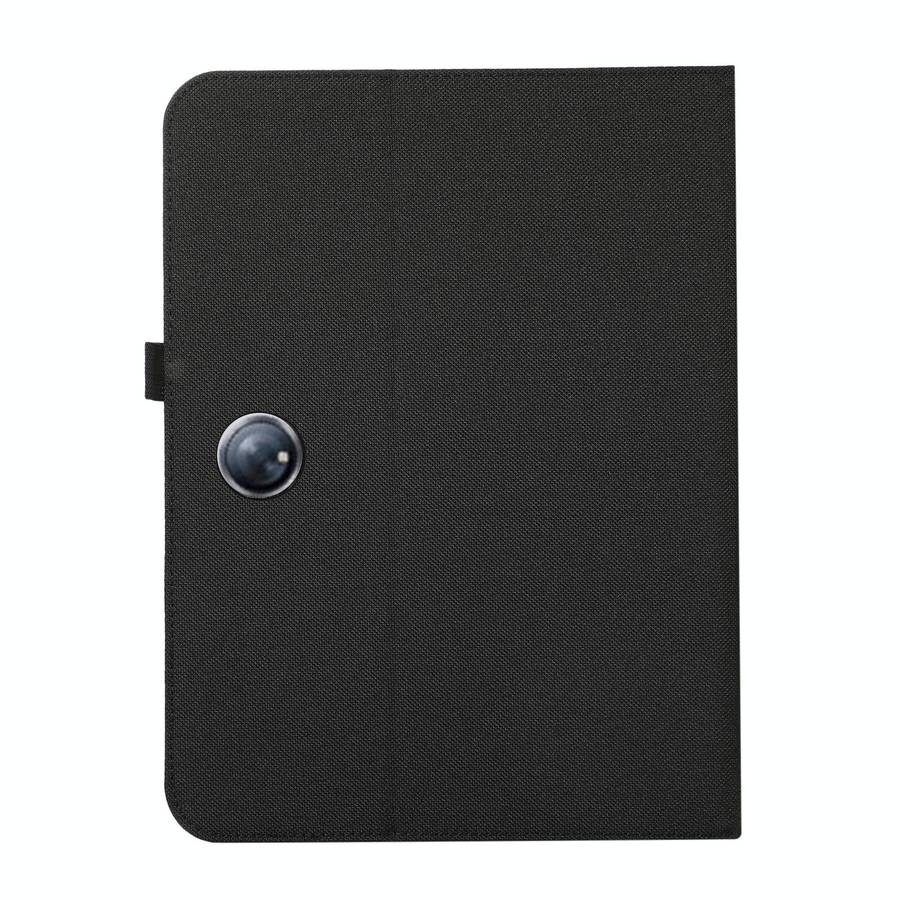 For OPPO Pad Neo 11.4 Fabric Leather Tablet Case(Black)