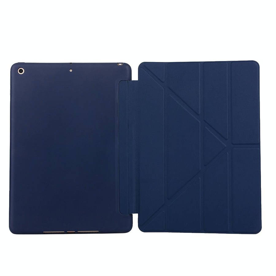 For iPad 10.2 2021 / 2020 / 2019 TPU Horizontal Deformation Flip Leather Case with Holder(Blue)