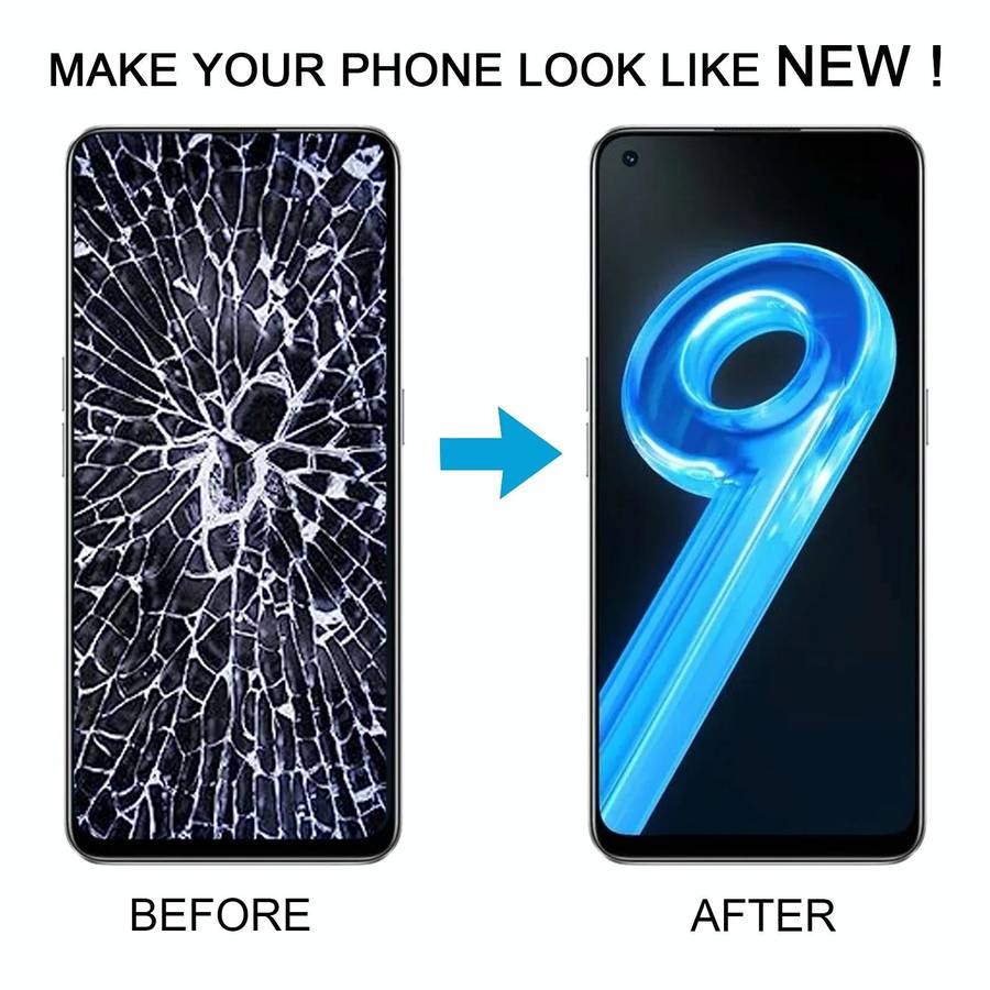 For Realme 9 5G India RMX3388 OEM LCD Screen with Digitizer Full Assembly