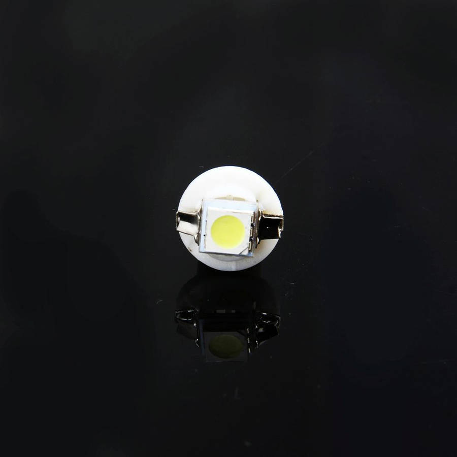 10 PCS 0.5W B8.5 Wedge Instrument Panel LED Light Dashboard Gauge Cluster Indicator Lamp Bulb (Wh...