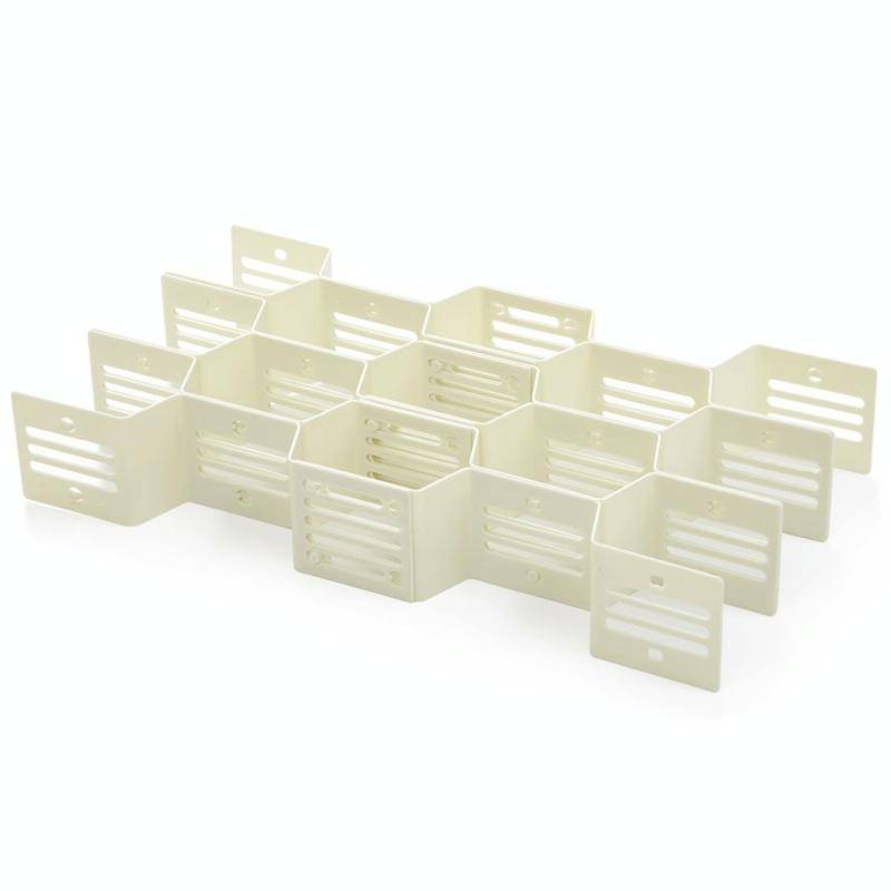 5 PCS TM19009 Drawers Storage Separator Retractable Drawer Divider(White)