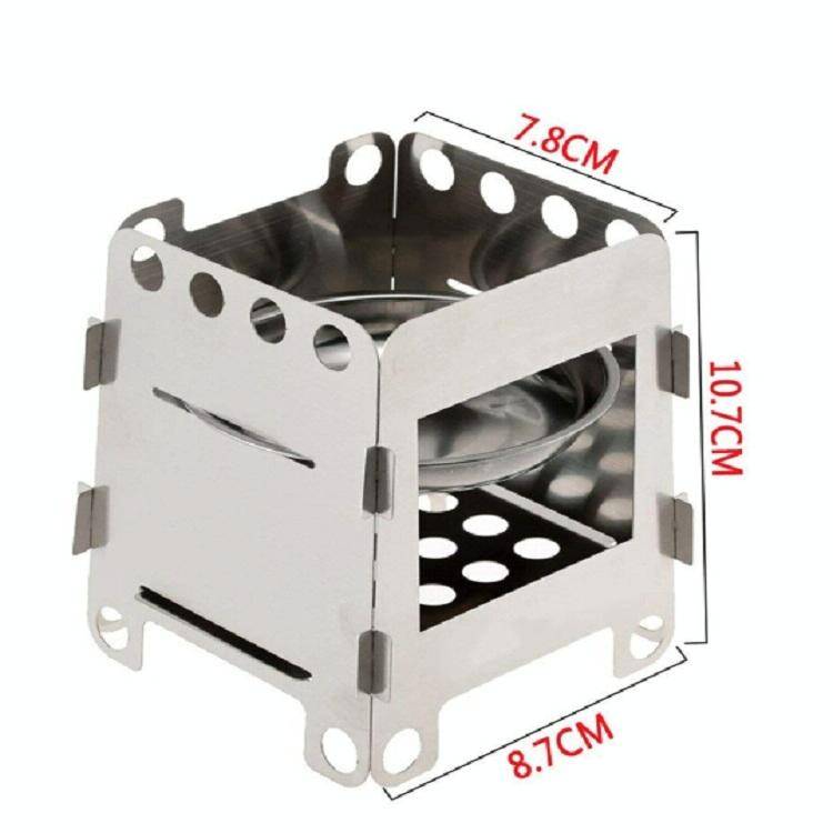 Camping Wood Stove Ultralight Folding Pocket Stove Outdoor Backpacking Cooking Wood Burning Stove...