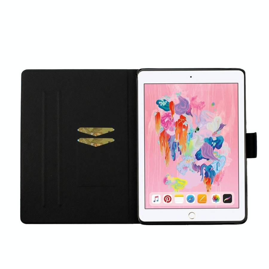 For iPad Pro 10.5 Colored Drawing Pattern Horizontal Flip Leather Case with Holder & Card Slots &...