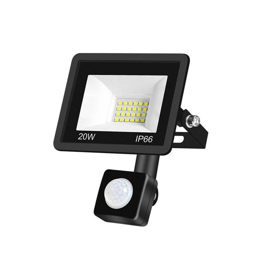 20W PIR LED Spotlight Outdoor Project Light Waterproof Garden Energy-Saving Lighting Floodlight, ...