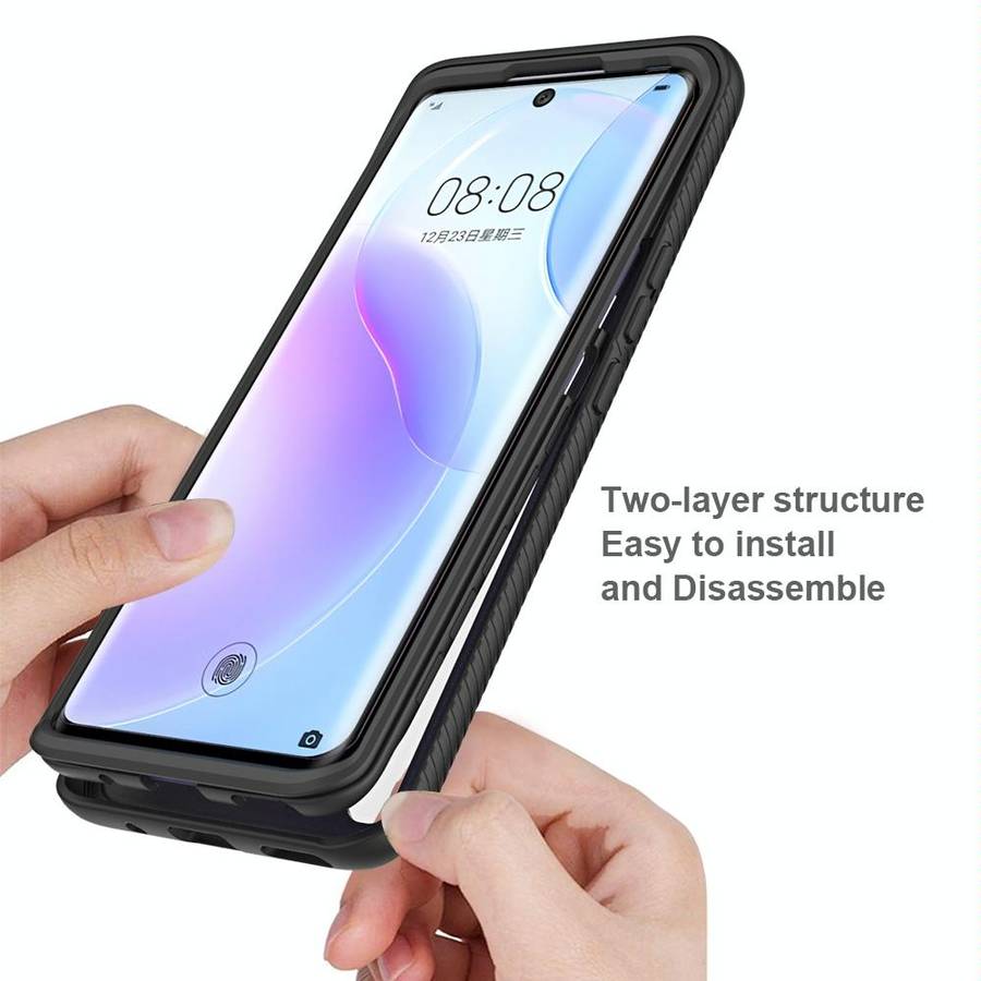 For Huawei nova 8 Starry Sky Solid Color Series Shockproof PC + TPU Phone Case(Purple)