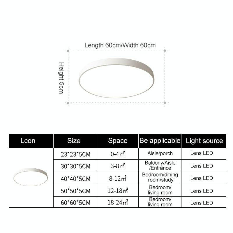 Macaron LED Round Ceiling Lamp, Stepless Dimming, Size:30cm(Gold)