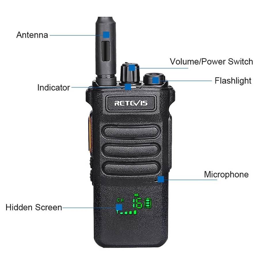 RETEVIS RT86 10W 430-440MHz 16CHS Two Way Radio Handheld Walkie Talkie with Wireless Copy Functio...