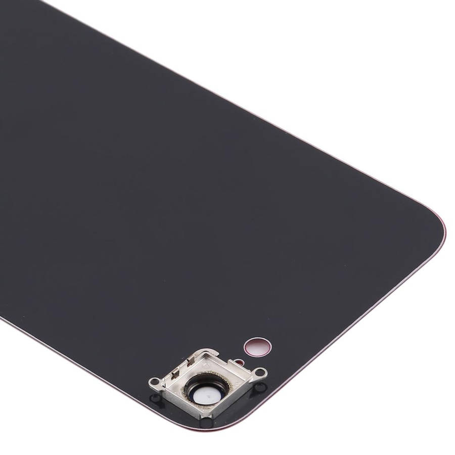 Glass Battery Back Cover with Camera Lens Cover for iPhone SE 2020(Red)