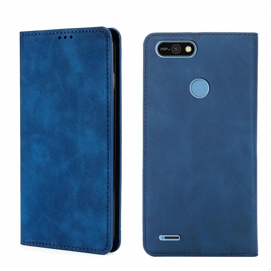 For Tecno Pop 2/Pop 2F/Pop 2 Pro/Pop 2 Power/Itel P13 Skin Feel Magnetic Horizontal Flip Leather ...