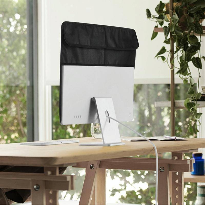 For 24 inch Apple iMac Portable Dustproof Cover Desktop Apple Computer LCD Monitor Cover with Sto...