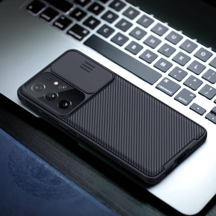For Samsung Galaxy S21 Ultra 5G NILLKIN Black Mirror Pro Series Camshield Full Coverage Dust-proo...