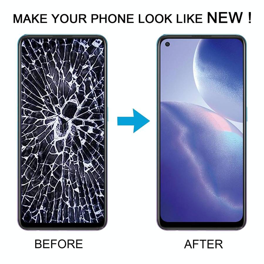 For OPPO Reno5 Z Original AMOLED LCD Screen Digitizer Full Assembly with Frame