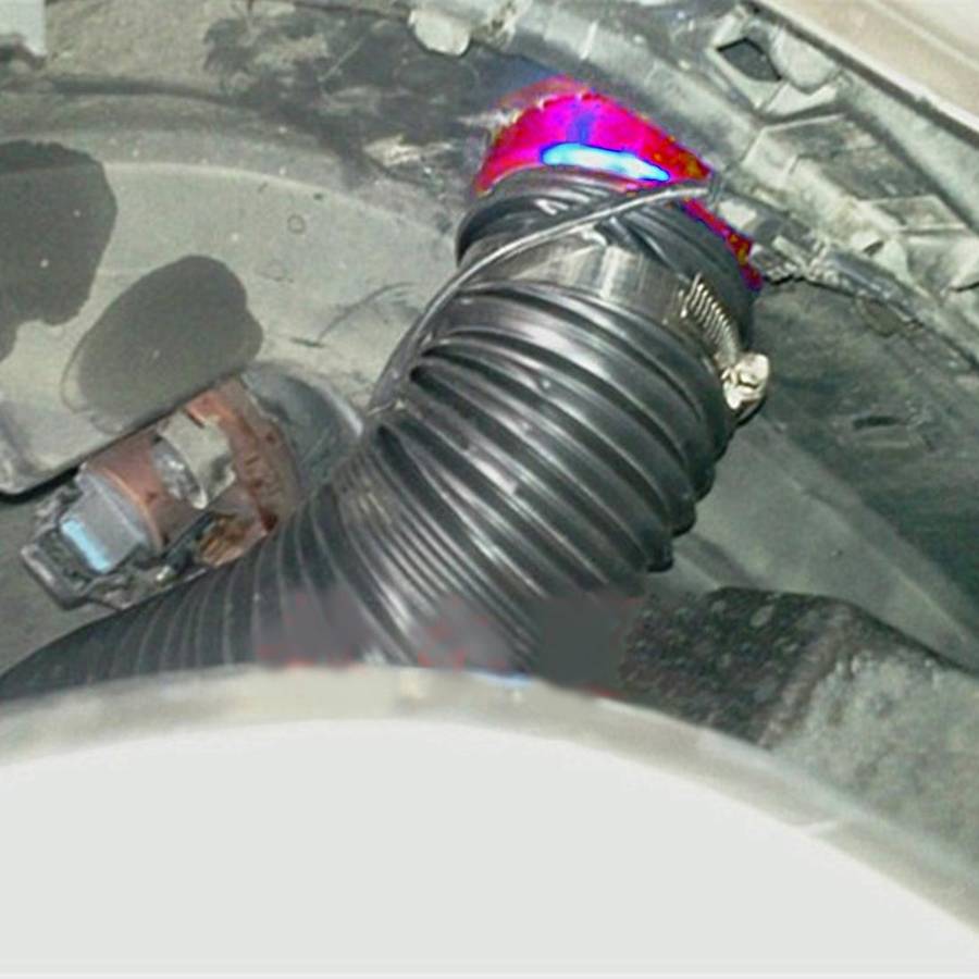 Car Auto Universal Tube Air Filter Adjustable Cold Air Injection Intake System Pipe Without Air F...