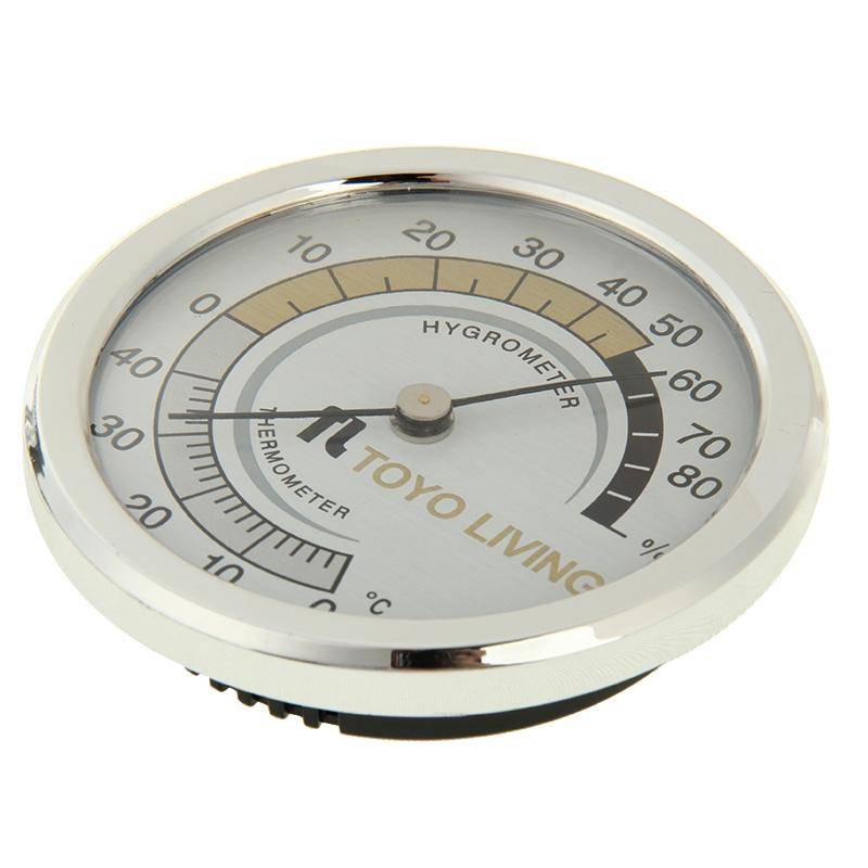 Indoor Thermometer and Hygrometer (TH123)(Silver)