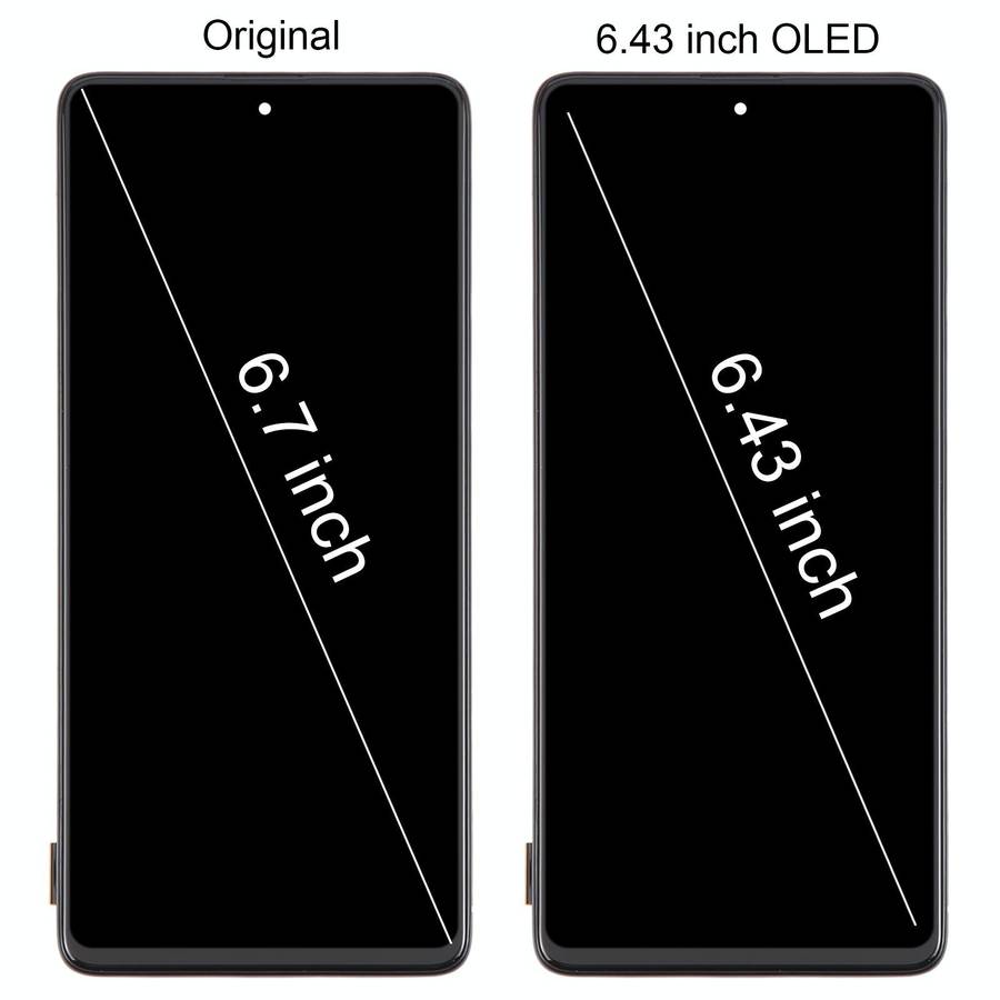 For Samsung Galaxy A71 4G SM-A715F 6.43 inch OLED LCD Screen Digitizer Full Assembly with Frame (...